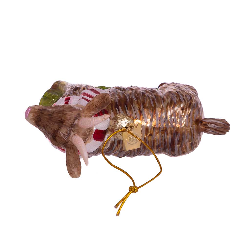 Noble Gems Goat Glass Ornament 4.5"