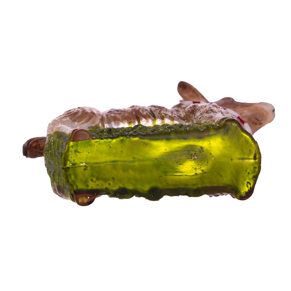 Noble Gems Goat Glass Ornament 4.5"