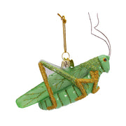 Noble Gems Lucky Cricket Glass Ornament 4.25"