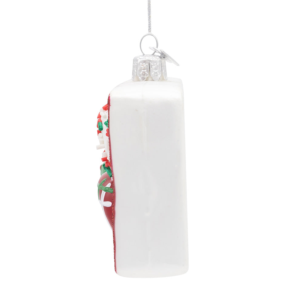 Noble Gems Christmas Donuts Glass Ornament 4.5"