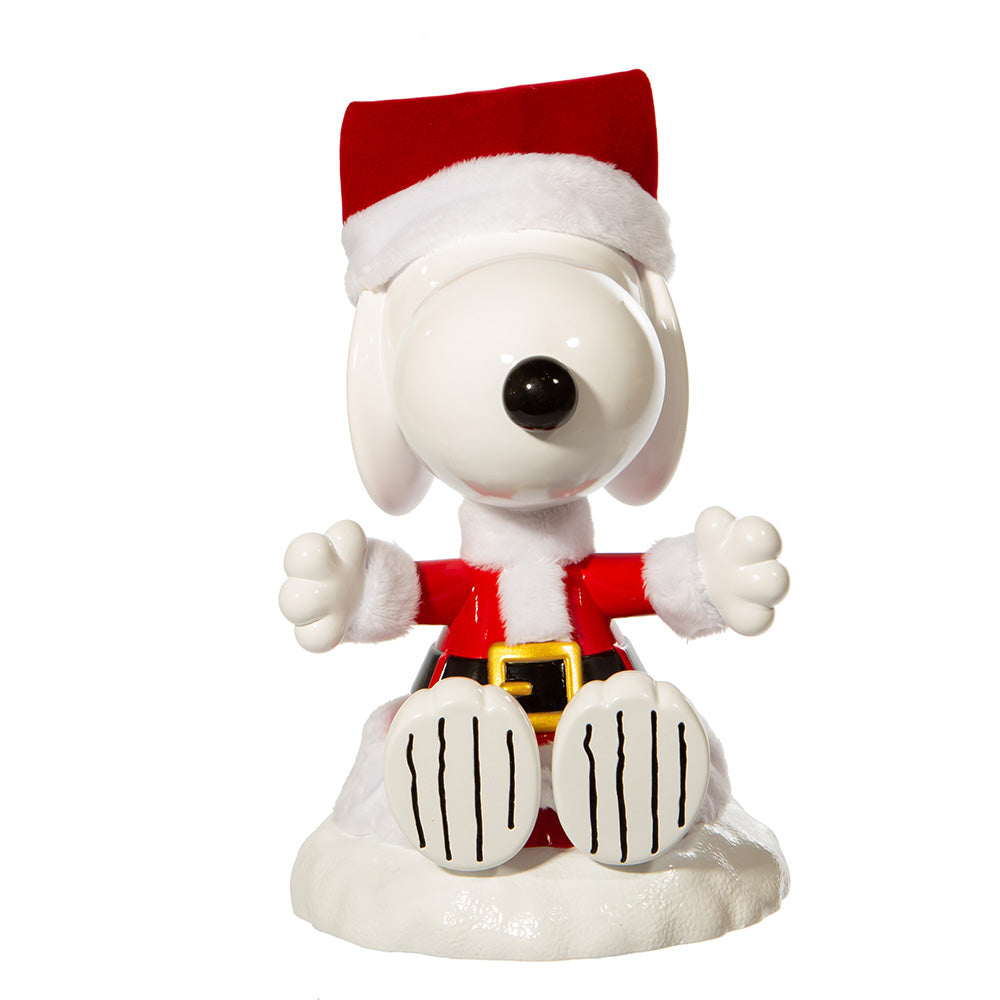 Santa Snoopy Treetop 9 Inches tall