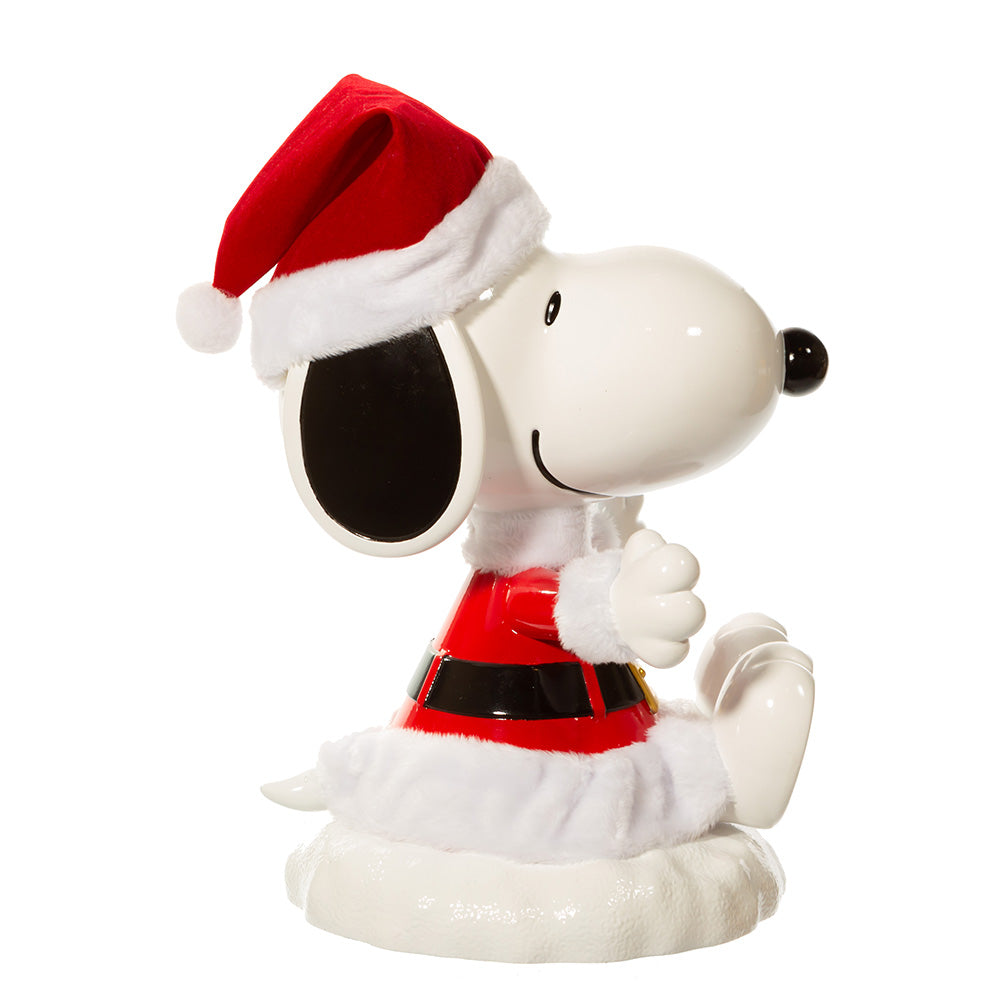 Santa Snoopy Treetop 9 Inches tall