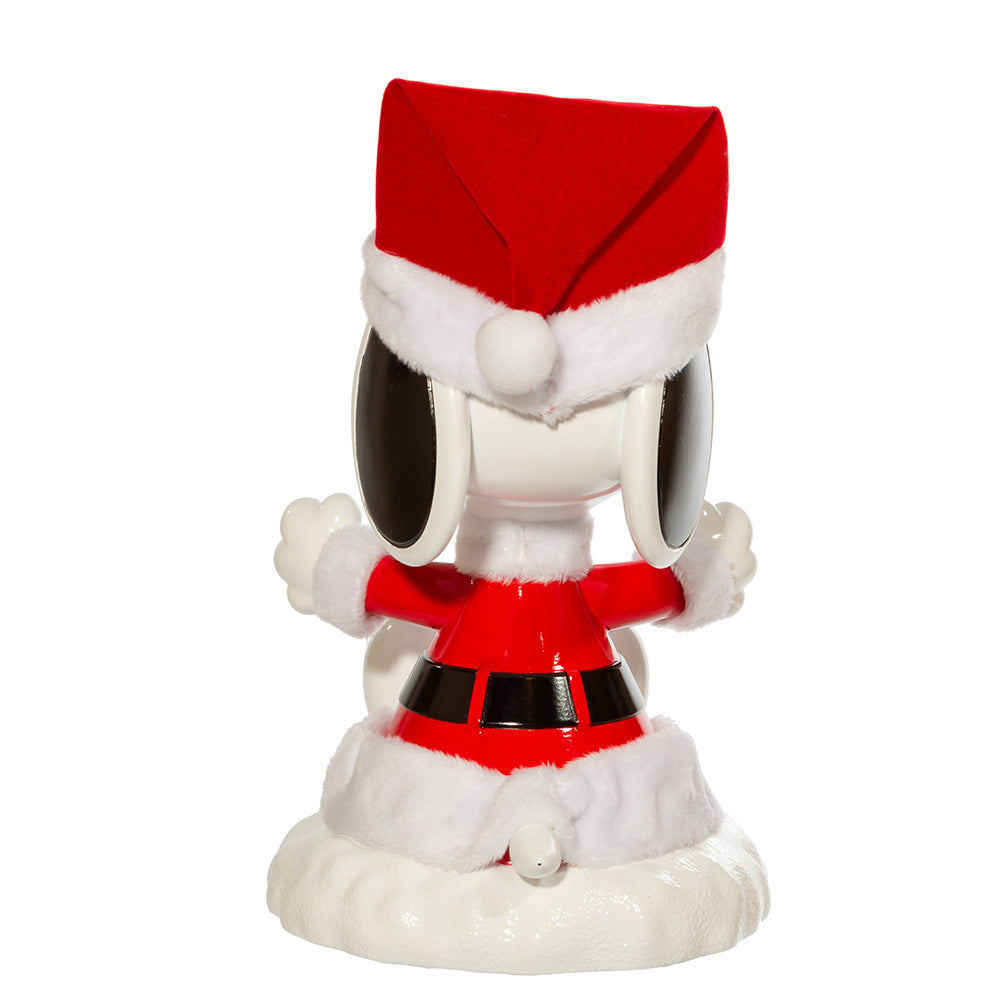 Santa Snoopy Treetop 9 Inches tall