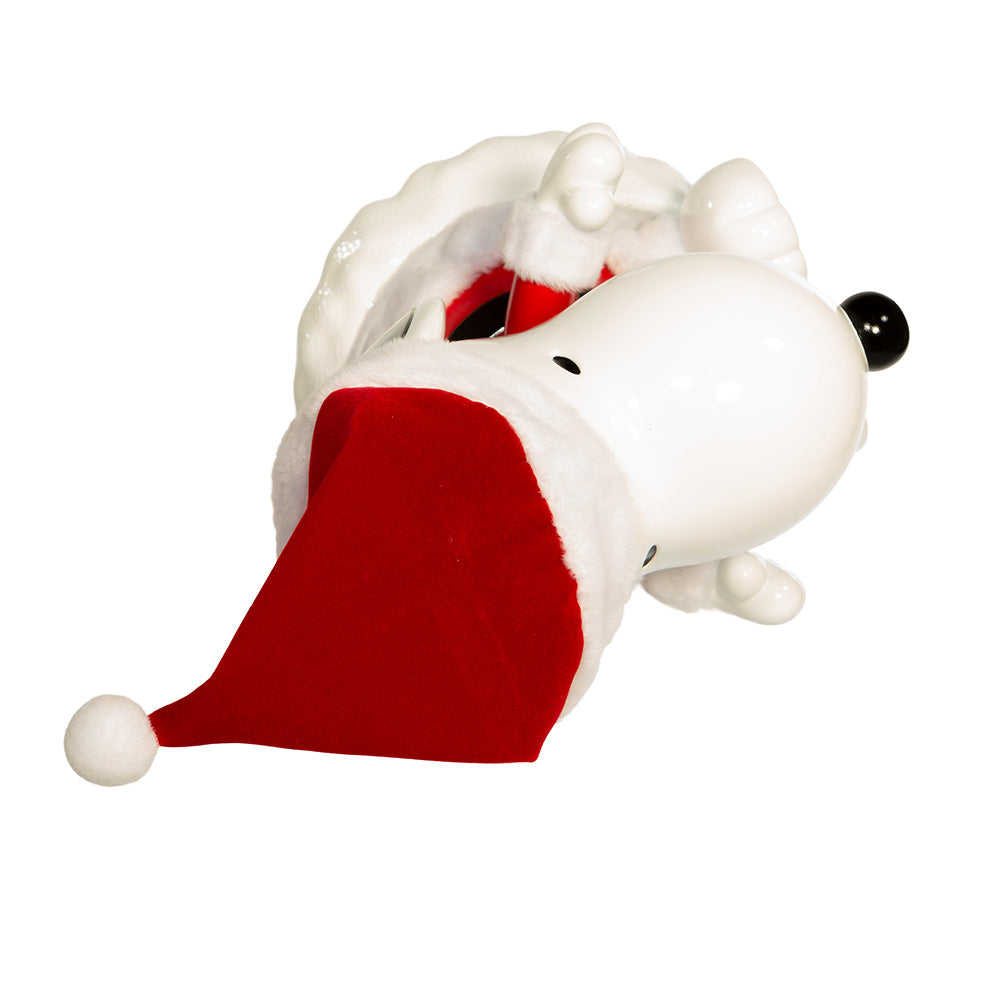 Santa Snoopy Treetop 9 Inches tall