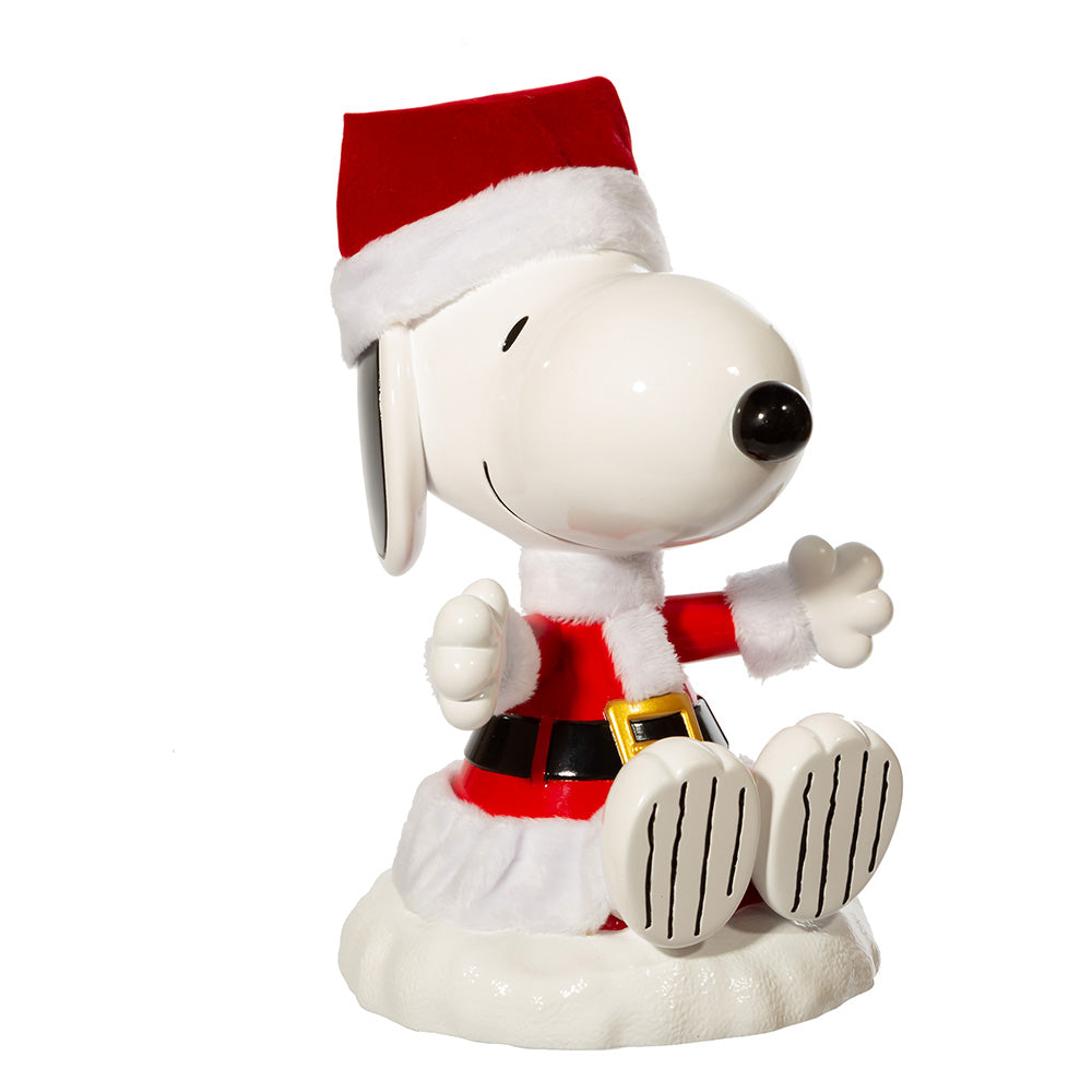 Santa Snoopy Treetop 9 Inches tall
