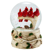 Cardinals with Tree Musical Waterglobe 100mm