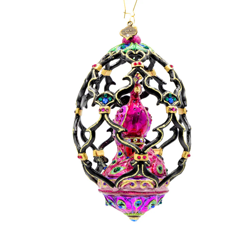 Peacock Egg Ornament