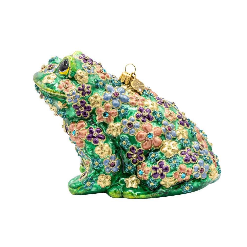 Floral Frog Ornament