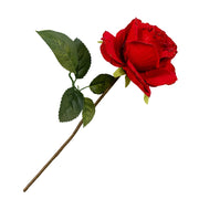 Painting the Roses Red Fabric Rose with Glitter Pick 12"
