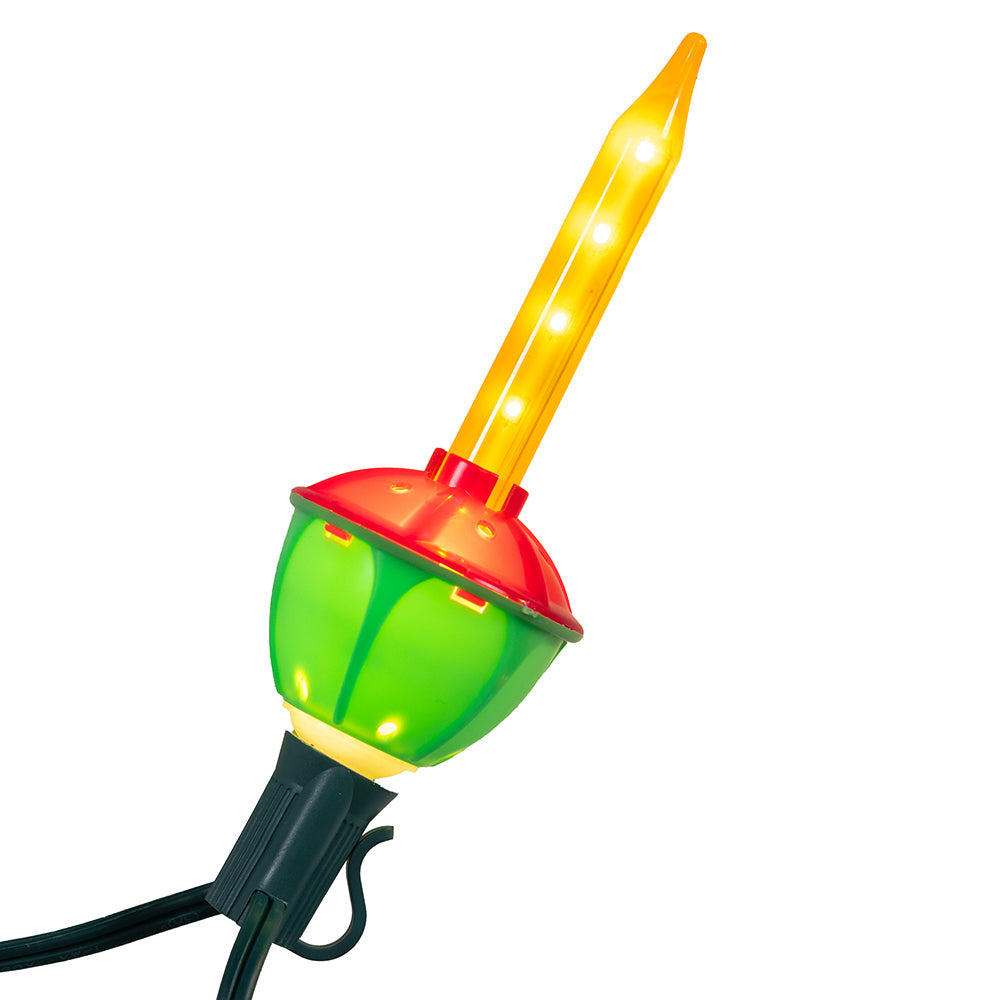 Multi-Colored LED Bubble String Light Set of 7