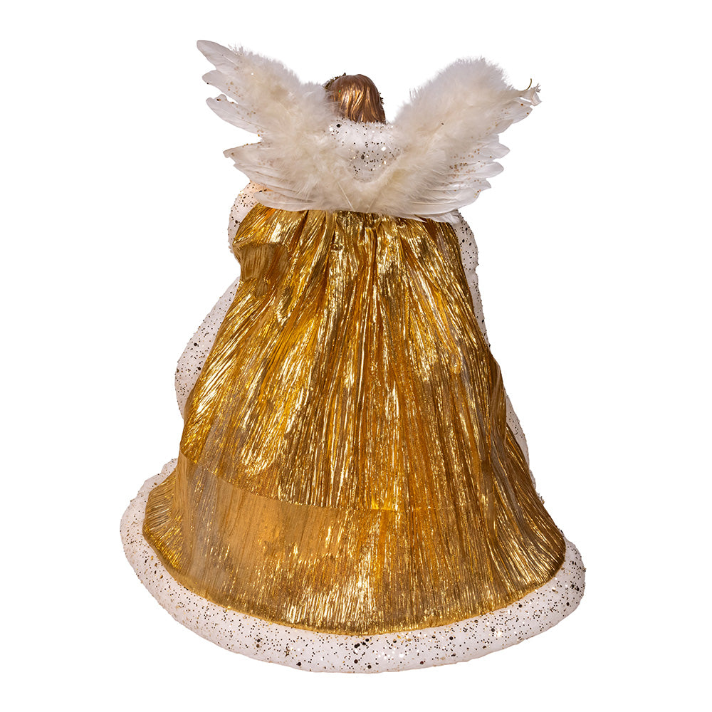 Celestial Angel Tree Topper 10 Light 16 Inches