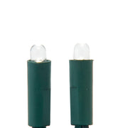 Pure White Convex LED Green Wire Light Set of 50