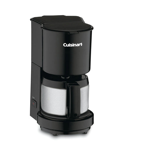 4-Cup Coffee Maker with Stainless Steel Carafe Black
