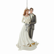 Bride & Groom Personalization Ornament 4.5"