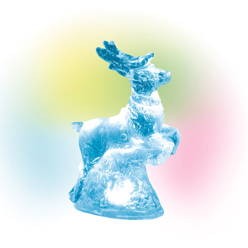 Lit Ice Castle Reindeer
