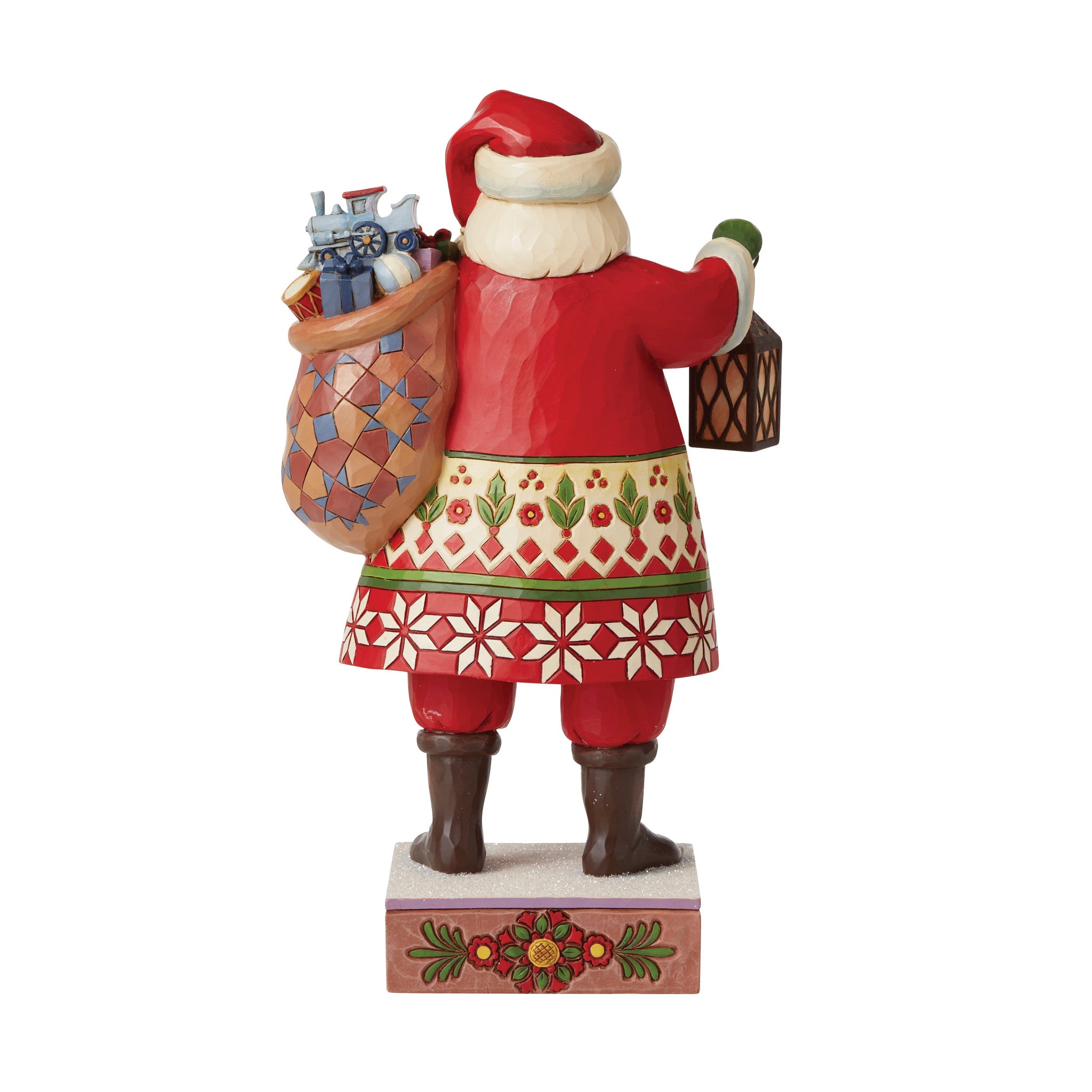 Believe In Christmas Magic Santa with Lantern & Toy Bag