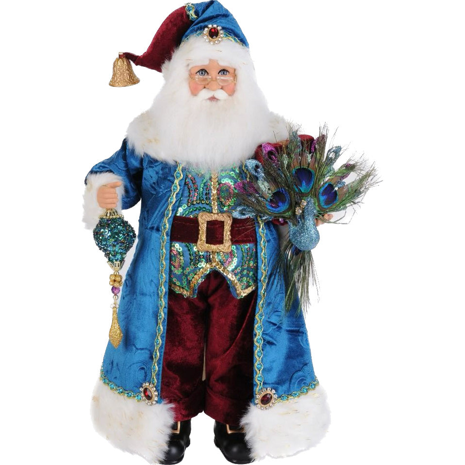 Jeweled Peacock Santa