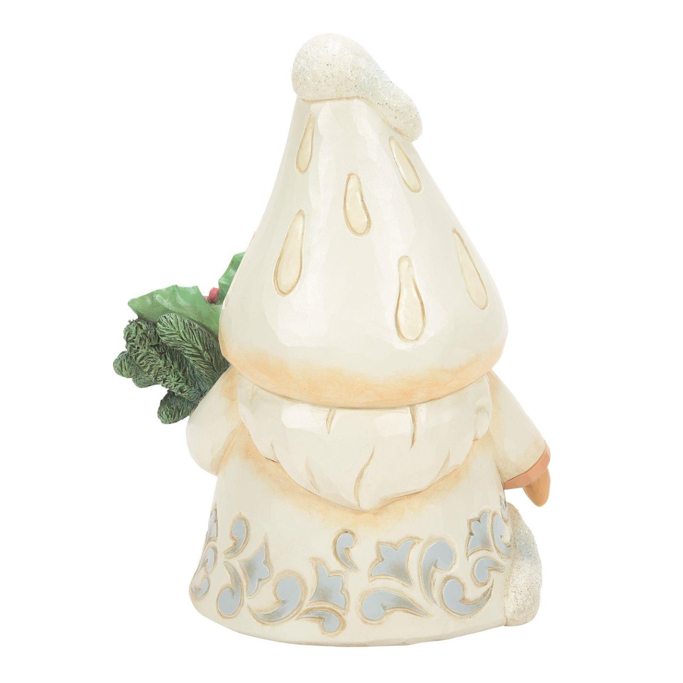 Winter's Fun-Guy White Woodland Collection Gnome with Mushroom Hat