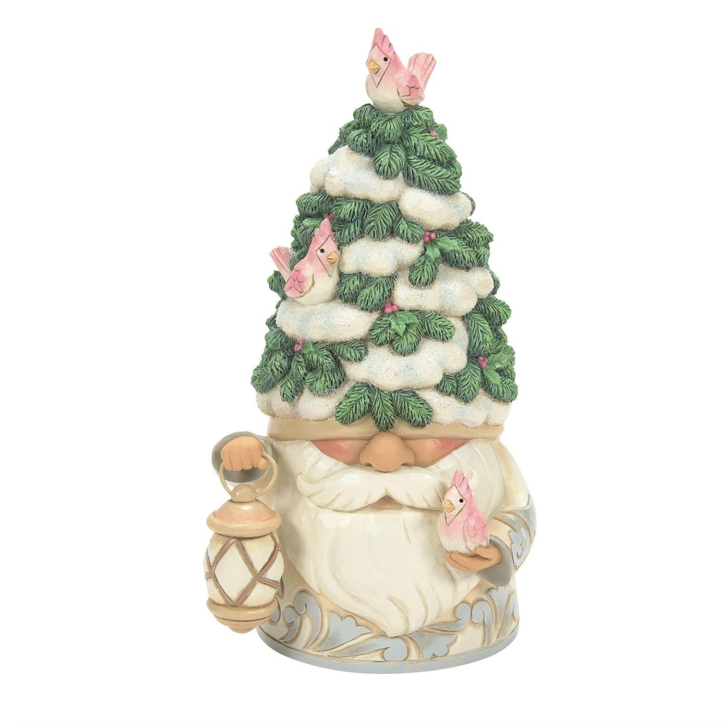 Fir-ever Festive White Woodland Collection Gnome with Evergreen Tree Hat